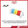 A06 AVF AUTAM CM03 FAST CHARGING DUAL PORT USB&7 GANG AC UNIVERSAL POWER ADAPTOR [SBN:YES NILAI:NO MELAKA:NO HPS:NO]