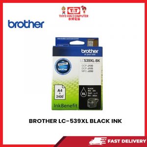 BROTHER LC-539XL BLACK INK [SBN:NO NILAI:NO MELAKA:NO HPS:NO]