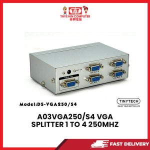 A03 VGA250/S4 VGA SPLITTER 1 TO 4 250MHZ [SBN:NO NILAI:YES MELAKA:NO HPS:NO]