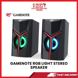 B06 GAMENOTE RGB LIGHT STEREO SPEAKER (3.5MM AUDIO INPUT +  USB POWER) [SBN:NO NILAI:NO MELAKA:YES HPS:NO]