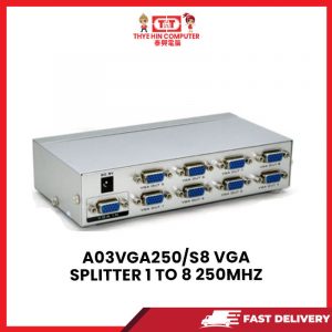 A03 VGA250/S8 VGA SPLITTER 1 TO 8 250MHZ [SBN:YES NILAI:NO MELAKA:NO HPS:NO]