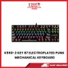 E13 K550-1 KEY 87 ELECTROPLATED PUNK MECHANICAL KEYBOARD [SBN:NO NILAI:NO MELAKA:NO HPS:NO]