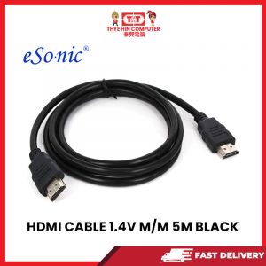 J02 HDMI CABLE 1.4V M/M 5M BLACK [SBN:YES NILAI:NO MELAKA:YES HPS:NO]