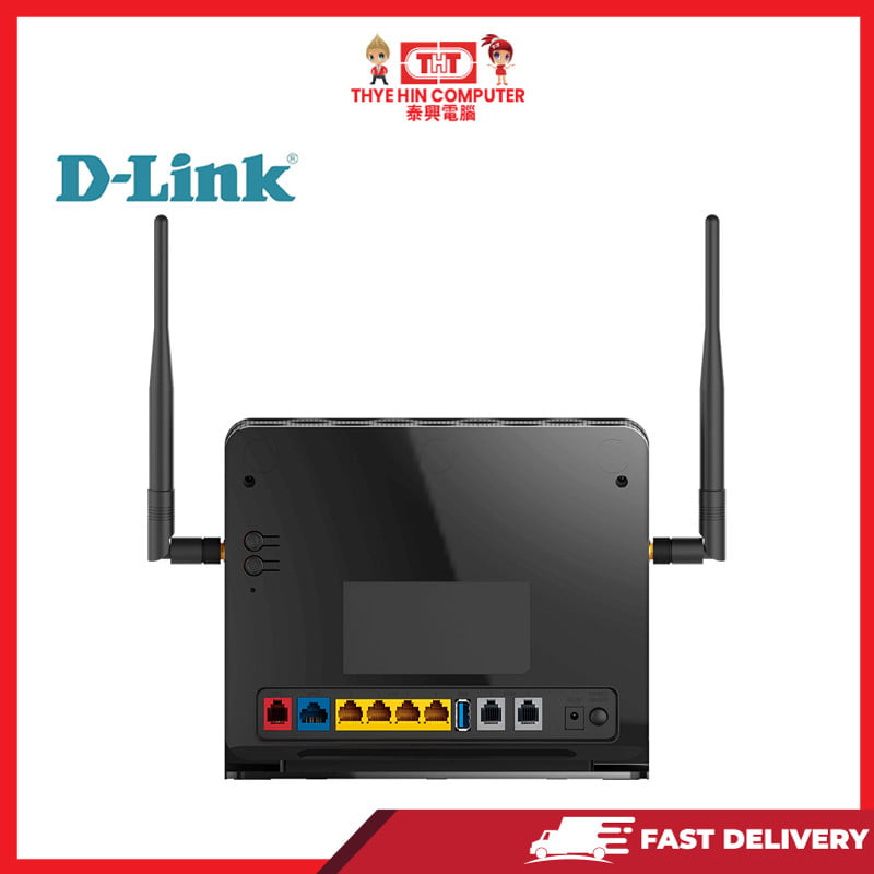 DLINK DSL-G2452DG VDSL2 WIRELESS AC1200 4 PORT GIGABIT MODEM ROUTER ...