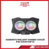 B06 GAMENOTE RGB LIGHT GAMING COOLER PAD (12CM FAN*2) [SBN:NO NILAI:NO MELAKA:NO HPS:NO]
