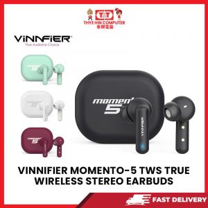 VINNIFIER MOMENTO-5 TWS TRUE WIRELESS STEREO EARBUDS [SBN:NO NILAI:YES MELAKA:NO HPS:NO]