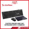 B06 CLIPTEC RZK263 USB 3 IN 1 KEYBOARD (OFIZ-COMBO3) [SBN:YES NILAI:NO MELAKA:NO HPS:NO]