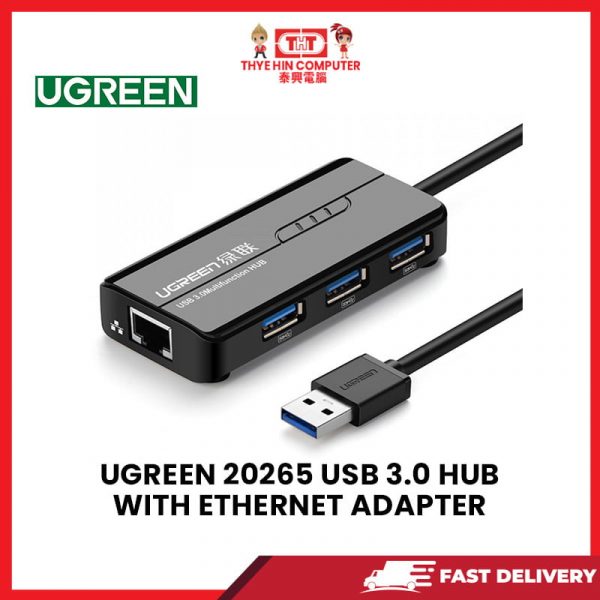 UGREEN 20265 USB 3.0 HUB WITH ETHERNET ADAPTER [SBN:NO NILAI:NO MELAKA ...