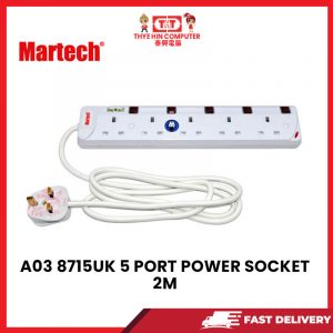 A03 8715UK 5 PORT POWER SOCKET 2M [SBN:NO NILAI:YES MELAKA:NO HPS:NO]