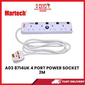 A03 8714UK 4 PORT POWER SOCKET 2M [SBN:NO NILAI:YES MELAKA:NO HPS:NO]