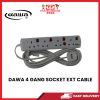 DAWA 4 GANG SOCKET EXT CABLE [SBN:YES NILAI:NO MELAKA:NO HPS:NO]