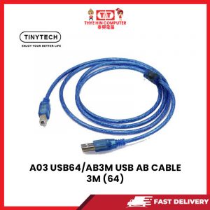 A03 USB64/AB3M USB AB CABLE 3M (64) [SBN:NO NILAI:NO MELAKA:YES HPS:NO]