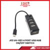 J02 UH-603 4 PORT USB HUB ON/OFF SWITCH [SBN:YES NILAI:NO MELAKA:NO HPS:NO]