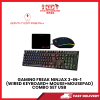 GAMING FREAK NINJAX 3-IN-1 (WIRED KEYBOARD+WIRED MOUSE+MOUSEPAD) COMBO SET USB [SBN:YES NILAI:NO MELAKA:NO HPS:NO]