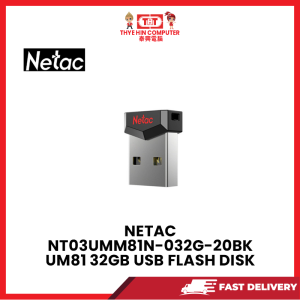 NETAC NT03UMM81N-032G-20BK UM81 32GB USB FLASH DISK [SBN:NO NILAI:YES MELAKA:NO HPS:NO]