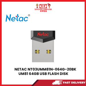 NETAC NT03UMM81N-064G-20BK UM81 64GB USB FLASH DISK [SBN:NO NILAI:YES MELAKA:NO HPS:NO]