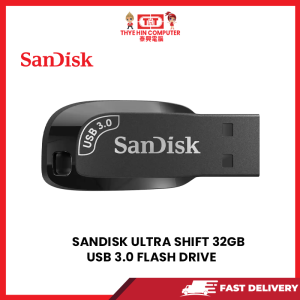 SANDISK ULTRA SHIFT 32GB USB 3.0 FLASH DRIVE [SBN:YES NILAI:NO MELAKA:NO HPS:NO]
