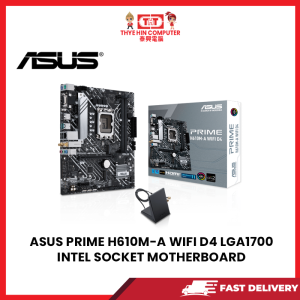 ASUS PRIME H610M-A WIFI D4 LGA1700 INTEL SOCKET MOTHERBOARD [SBN:NO NILAI:YES MELAKA:NO HPS:NO]