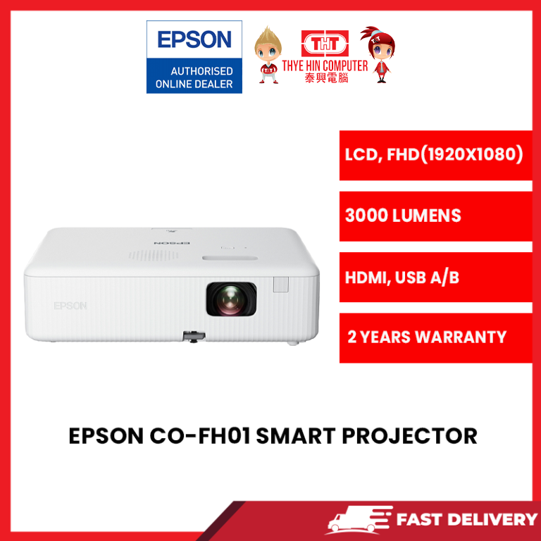 Vidéoprojecteur Epson CO-FH01 - Projecteur 3LCD - portable - 3000