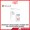 MICROSOFT OFFICE HOME & STUDENT 2019 AAL-51775 (PAPER LISENCE) [SBN:YES NILAI:NO MELAKA:NO HPS:YES]