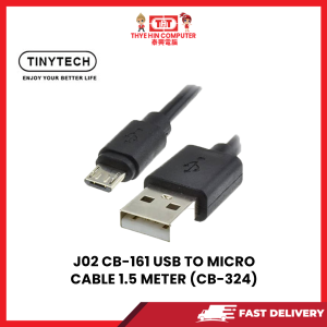 J02 CB-161 USB TO MICRO CABLE 1.5 METER (CB-324) [SBN:YES NILAI:YES MELAKA:NO HPS:NO]