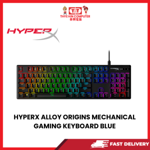 HYPERX ALLOY ORIGINS MECHANICAL GAMING KEYBOARD BLUE [SBN:NO NILAI:NO MELAKA:NO HPS:YES]