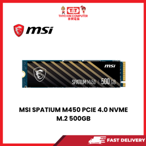 MSI SPATIUM M450 PCIE 4.0 NVME M.2 500GB [SBN:NO NILAI:YES MELAKA:NO HPS:NO]