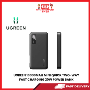 UGREEN 10000MAH MINI QUICK TWO-WAY FAST CHARGING 20W POWER BANK [SBN:YES NILAI:NO MELAKA:NO HPS:NO]