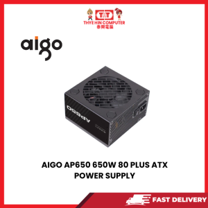 AIGO AP650 650W 80 PLUS ATX POWER SUPPLY [SBN:NO NILAI:YES MELAKA:NO HPS:NO]