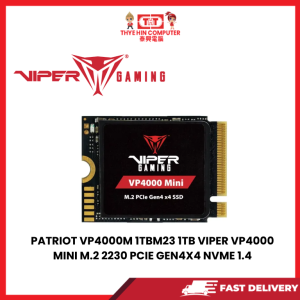 PATRIOT VP4000M 1TBM23 1TB VIPER VP4000 MINI M.2 2230 PCIE GEN4X4 NVME 1.4 [SBN:NO NILAI:YES MELAKA:NO HPS:NO]