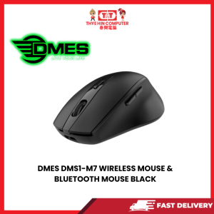 DMES DMS1-M7 WIRELESS MOUSE & BLUETOOTH MOUSE BLACK [SBN:NO NILAI:YES MELAKA:NO HPS:NO]