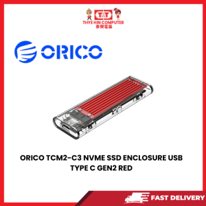ORICO TCM2-C3 NVME SSD ENCLOSURE USB TYPE C GEN2 RED [SBN:YES NILAI:NO MELAKA:NO HPS:NO]