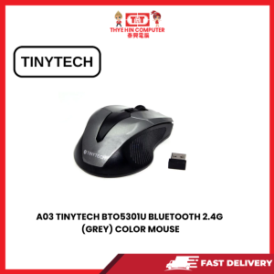 A03 TINYTECH  BTO5301U BLUETOOTH 2.4G (GREY) COLOR MOUSE [SBN:NO NILAI:NO MELAKA:YES HPS:NO]