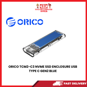 ORICO TCM2-C3 NVME SSD ENCLOSURE USB TYPE C GEN2 BLUE [SBN:YES NILAI:NO MELAKA:NO HPS:NO]