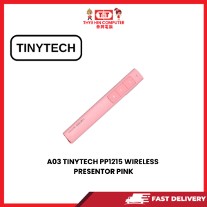 A03 TINYTECH  PP1215 WIRELESS PRESENTOR PINK [SBN:YES NILAI:NO MELAKA:NO HPS:NO]