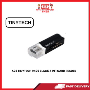 A03 TINYTECH  R405 BLACK  4 IN 1 CARD READER [SBN:YES NILAI:NO MELAKA:NO HPS:NO] [SBN:YES NILAI:NO MELAKA:NO HPS:NO]