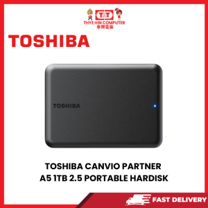 TOSHIBA CANVIO PARTNER A5 1TB 2.5 PORTABLE HARDISK [SBN:YES NILAI:NO MELAKA:NO HPS:NO]