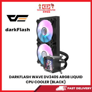DARKFLASH WAVE DV240S ARGB LIQUID CPU COOLER (BLACK)