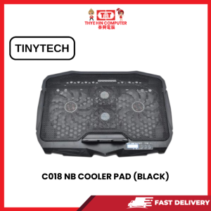 TINYTECH C018 NB COOLER PAD (BLACK) [SBN:NO NILAI:YES MELAKA:NO HPS:NO]