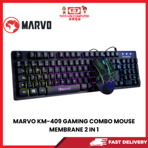 MARVO KM-409 GAMING COMBO MOUSE MEMBRANE 2 IN 1 [SBN:NO NILAI:YES MELAKA:NO HPS:NO]