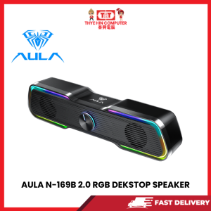 AULA N-169B 2.0 RGB DEKSTOP SPEAKER [SBN:NO NILAI:YES MELAKA:NO HPS:NO]