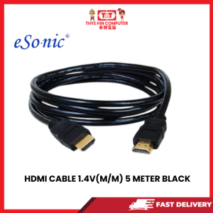 J02 CB-402 HDMI CABLE 1.4V(M/M) 5 METER BLACK [SBN:YES NILAI:NO MELAKA:NO HPS:NO]