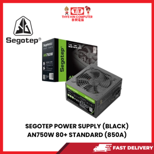 SEGOTEP POWER SUPPLY (BLACK) AN750W 80+ STANDARD (850A)