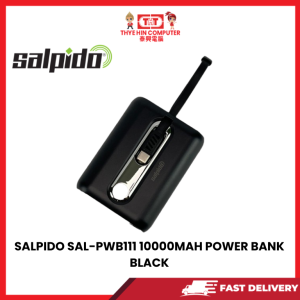SALPIDO SAL-PWB111 10000MAH POWER BANK BLACK [SBN:YES NILAI:NO MELAKA:NO HPS:NO]