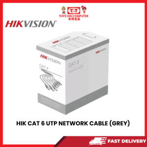 HIK CAT 6 UTP NETWORK CABLE (GREY) [SBN:YES NILAI:NO MELAKA:NO HPS:NO]