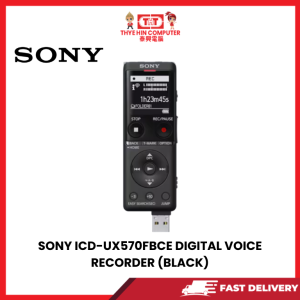 SONY ICD-UX570FBCE DIGITAL VOICE RECORDER (BLACK) [SBN:YES NILAI:NO MELAKA:NO HPS:NO]