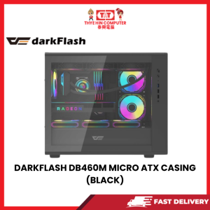 DARKFLASH DB460M MICRO ATX CASING (BLACK) [SBN:NO NILAI:YES MELAKA:NO HPS:NO]