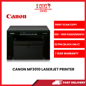 CANON MF3010 ALL IN ONE LASER MONOCHROME PRINTER [SBN:YES NILAI:NO MELAKA:YES HPS:NO]