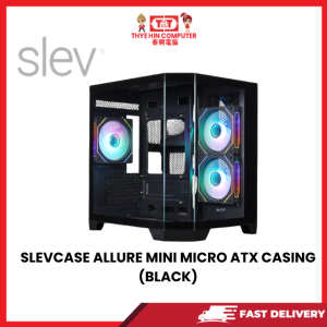 SLEVCASE ALLURE MINI MICRO ATX CASING (BLACK) [SBN:NO NILAI:YES MELAKA:NO HPS:NO]