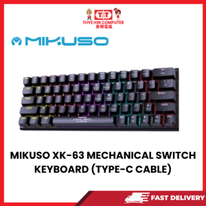 MIKUSO XK-63 MECHANICAL SWITCH KEYBOARD (TYPE-C CABLE)